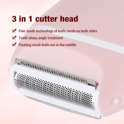 Women Hair Remover Mini Electric Epilator Shaver Bikinis Facial Leg Hair Removal Machine Body Shaving Painless Hair Trimmer