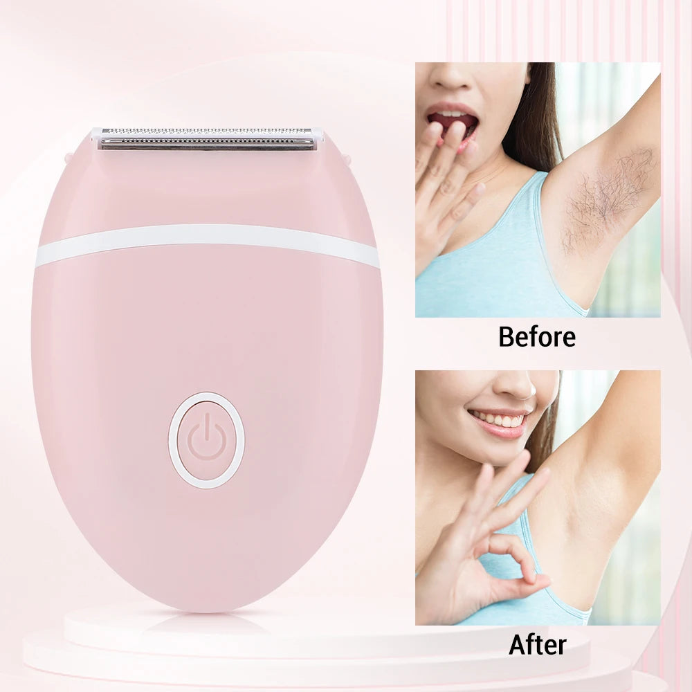 Women Hair Remover Mini Electric Epilator Shaver Bikinis Facial Leg Hair Removal Machine Body Shaving Painless Hair Trimmer