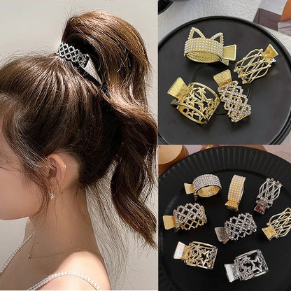 High Ponytail Grab Clip Anti-sagging Fixed Artifact Ponytail Buckle Hairpin Female