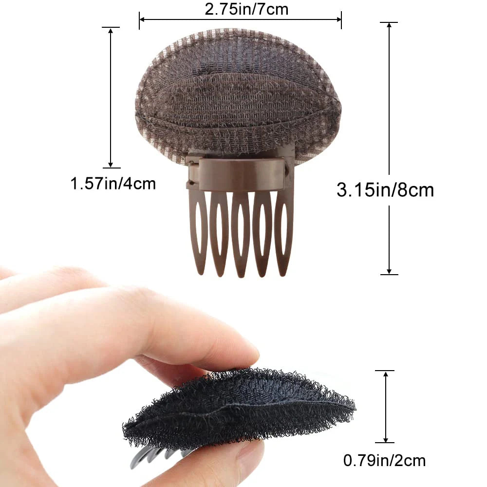 Invisible Fluffy Sponge Hair Clip Front Line Forehead Volume Base Puff Cushion Hair Clips Bun DIY Styling Women Hair Accessory