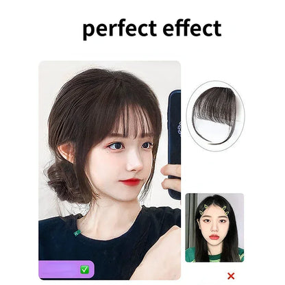 Fake Air Bangs Hair Styling Tools Hair Clip-In Extension Synthetic Hair Fake Fringe Natural False Hairpiece Women Clip In Bangs