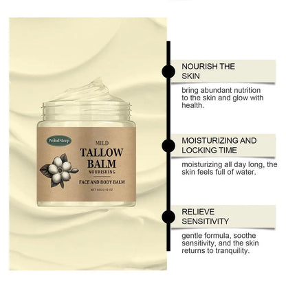 Tallow Honey Balm Moisturizing Nourishing Improve Dryness Face Skin Smooth Body Products Soothing Care Rough Beauty O2T1