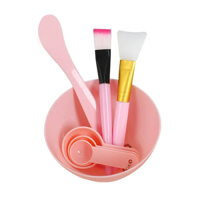 Facial Brush Mask Bowl Spoon Set Mask Brush Bar DIY Beauty Tools Mixing Tools Skin Care Makeup Supplies Woman Facial Tools