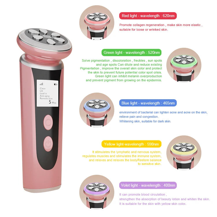 Rf Facial Skin Eye Professionnel Microder Household Tightening Care Products Lift Ems Lifting Home Use Rf Beauty Instrument