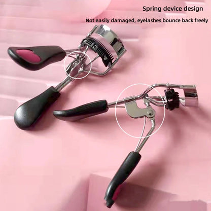 1PC Lady Professional Eyelash Curler With Comb Tweezers Curling Eyelash Clip Cosmetic Eye Beauty Tool